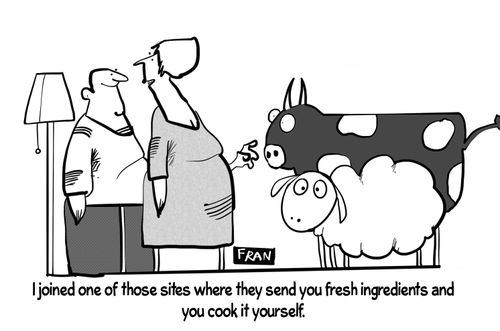 "I joined one of those sites where they send you fresh ingredients and you cook it yourself."