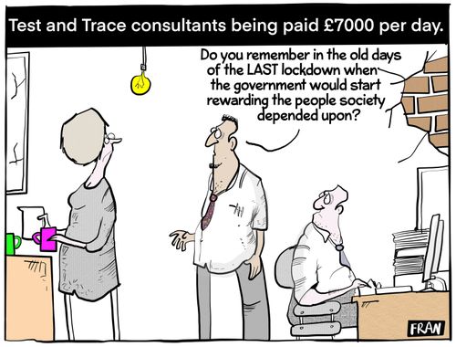 Test and Trace consultants being paid £7000 per day