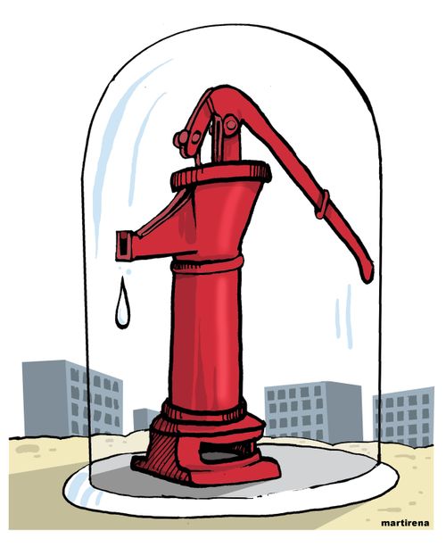 Old water supply in new developments