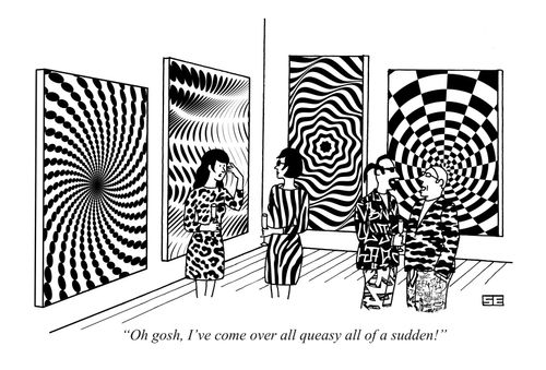 "Oh gosh, I've come over all queasy all of a sudden."