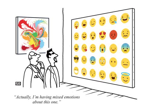 "Actually, I'm having mixed emotions about this one."