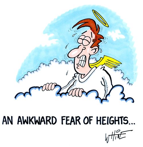 An awkward fear of heights...