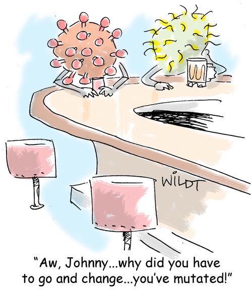 "Aw, Johnny... Why did you have to go and change... You've mutated!"