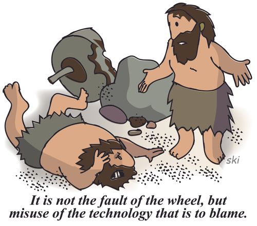"It is not the fault of the wheel, but misuse of the technology that is to blame."