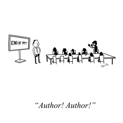 "Author! Author!"