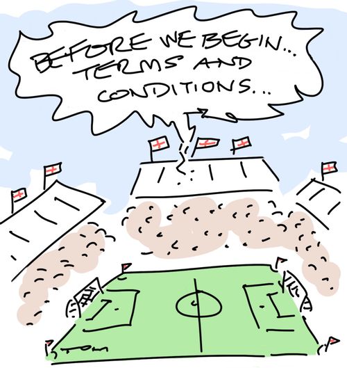 "Before we begin. . . terms and conditions. . ."