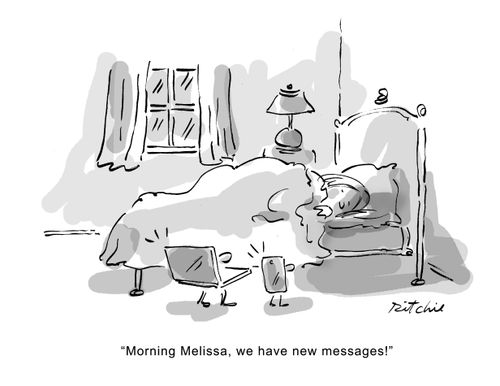 "Morning Melissa, we have new messages!"
