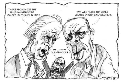 "Hey. . . it was our genocide!"