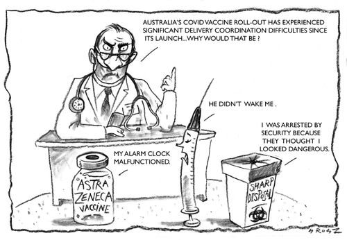 "Australia's covid vaccine roll out has experienced significant delivery coordination difficulties since its launch...why would that be."