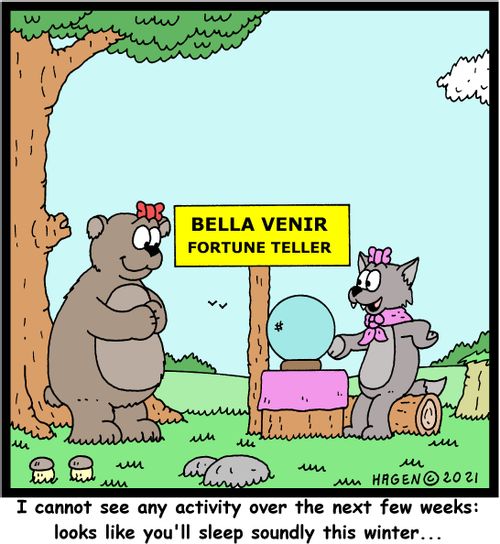 "I cannot see any activity over the next few weeks: looks like you'll sleep soundly this winter..."