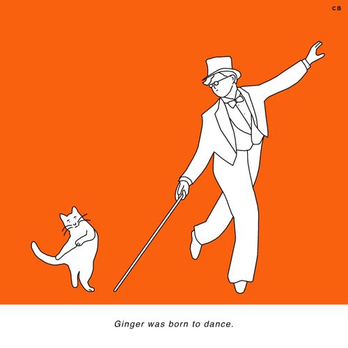 Ginger was born to dance.