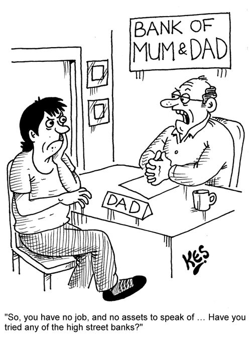 "So, you have no job, and no assets to speak of ... Have you tried any of the high street banks?"
