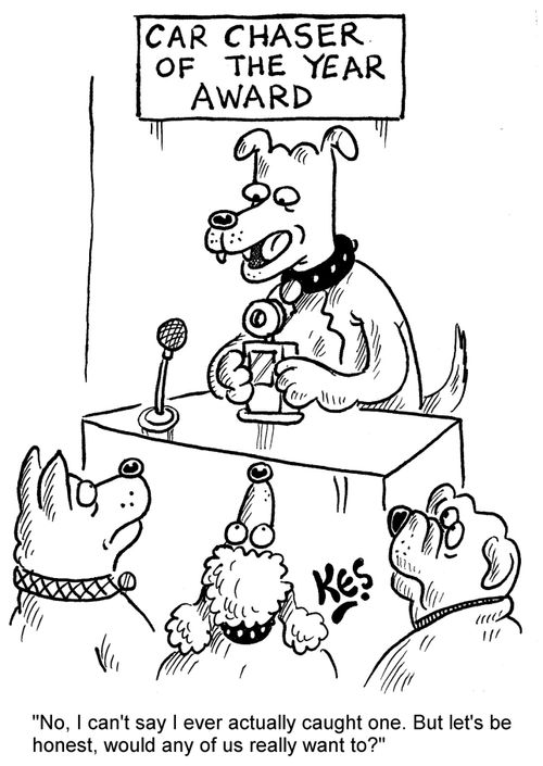 "No, I can't say I ever actually caught one. But let's be honest, would any of us really want to?"