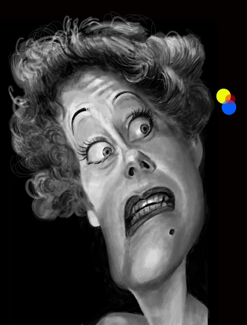 Gloria Swanson caricature