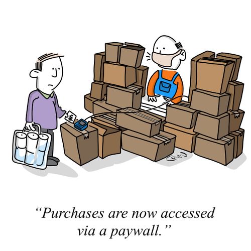 "Purchases are now accessed via a paywall."