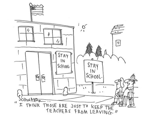 "I think those are just to keep the teachers from leaving."