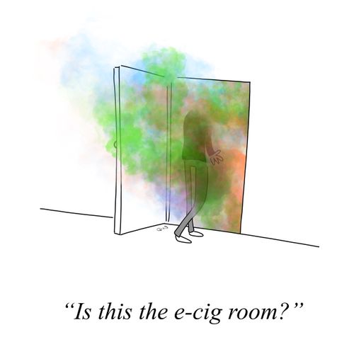 "Is this the e-cig room?