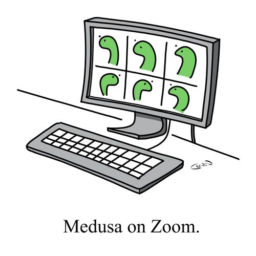 Medusa on Zoom.