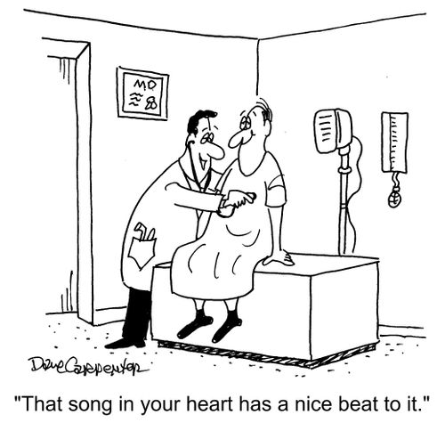 "That song in your heart has a nice beat to it."