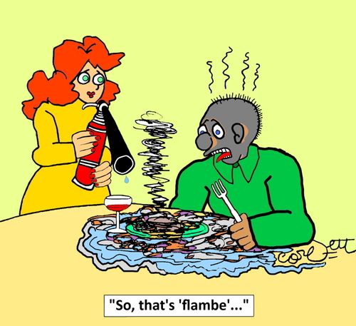 "So, that's 'flambe'..."