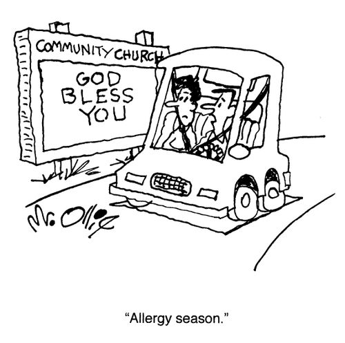 "Allergy season."