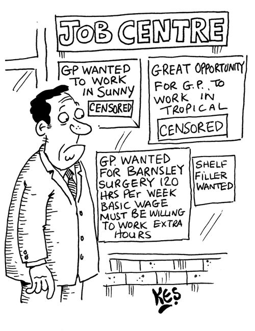 Job Centre: GP Wanted for Barnsley Surgery, 120 Hours Per Week, Basic Wage...