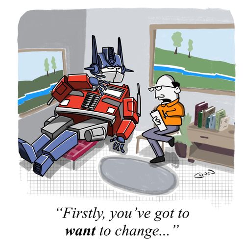 "Firstly, you've got to want to change. . ."
