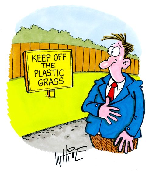 Keep Off The Plastic Grass