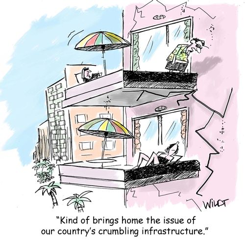 "Kind of brings home the issue of our country's crumbling infrastructure."