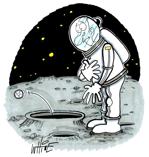 Golf on the moon