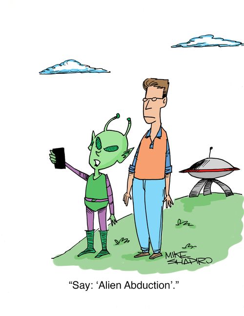 "Say: 'Alien Abduction'."