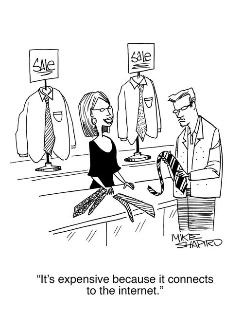 "It's expensive because it connects to the internet."