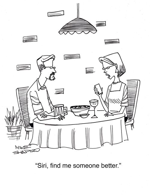 "Siri, find me someone better."
