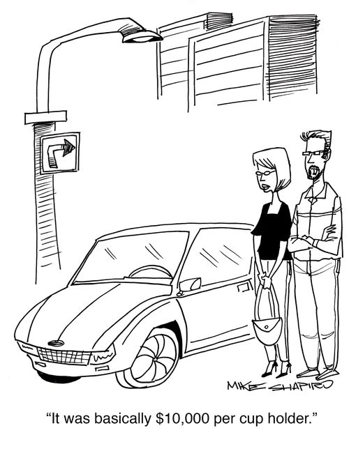 "It was basically $10,000 per cup holder."