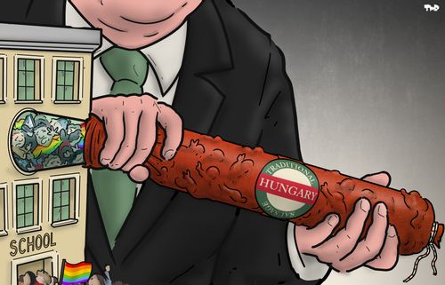 Traditional Hungary Sausage