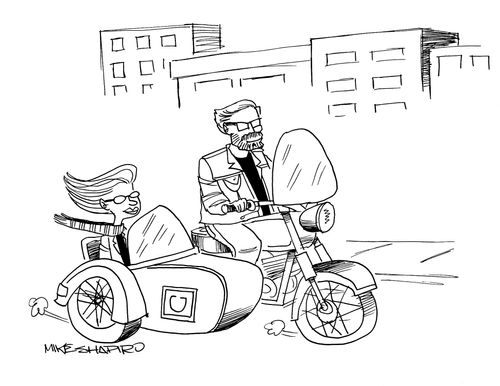 Carpooling with a motorbike