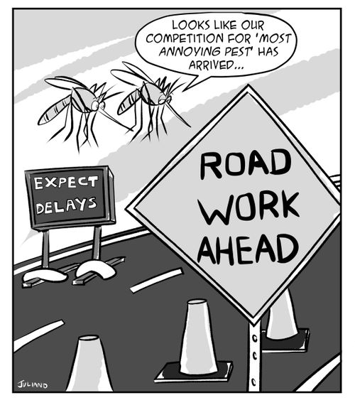 Road work ahead