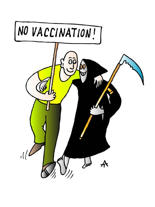 The Grim Reaper and the Anti-Vaxers