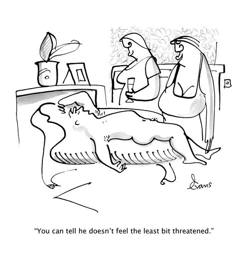 "You can tell he doesn't feel the least bit threatened."
