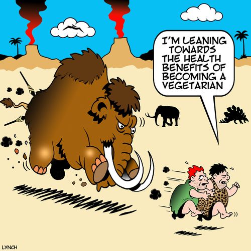 "I'm leaning towards the health benefits of becoming a vegetarian." 