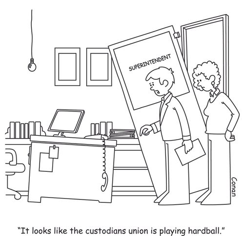 "It looks like the custodians union is playing hardball."
