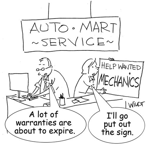 "A lot of warranties are about to expire."