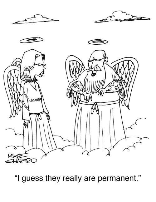 "I guess they really are permanent."