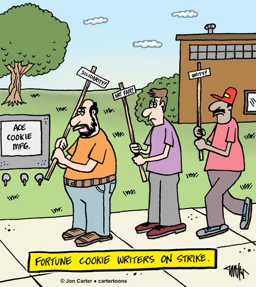 Fortune Cookie Writers on Strike