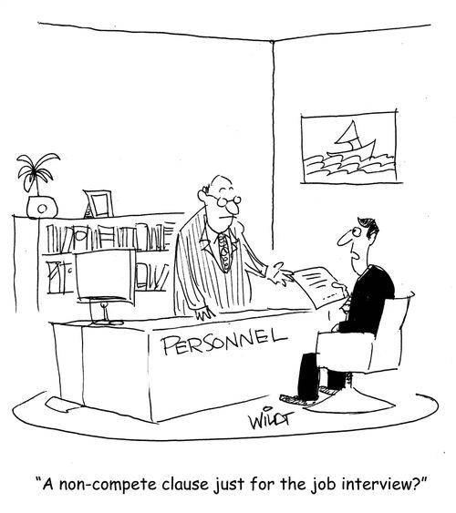 "A non-compete clause just for the job interview?"