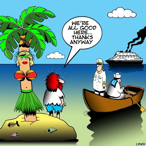 "We're all good here. . . thanks anyway."