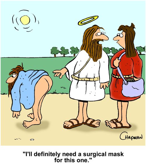 "I'll definitely need a surgical mask for this one."