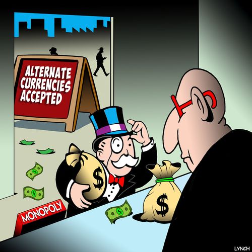 Alternate currencies accepted