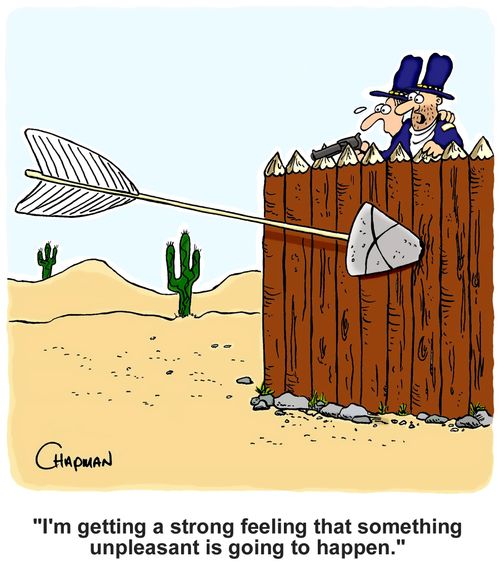 "I'm getting a strong feeling that something unpleasant is going to happen."