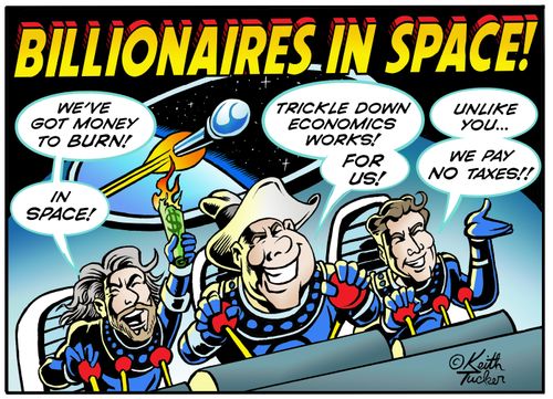 Billionaires in space!